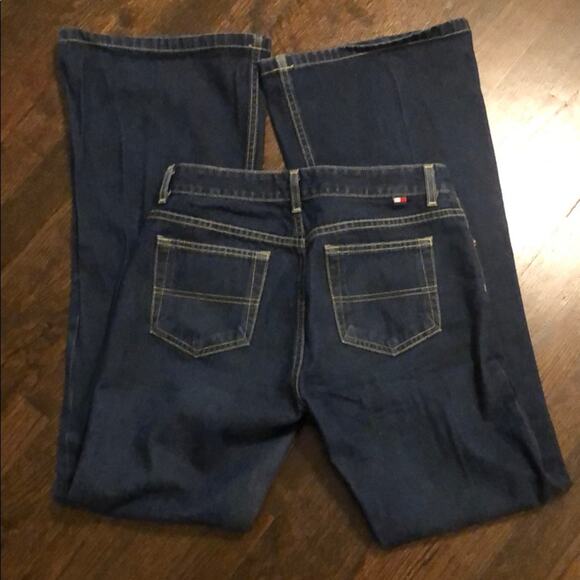 Vintage Tommy Hilfiger Jeans - Dark Wash Size 9 - Bell - Picture 2 of 8
